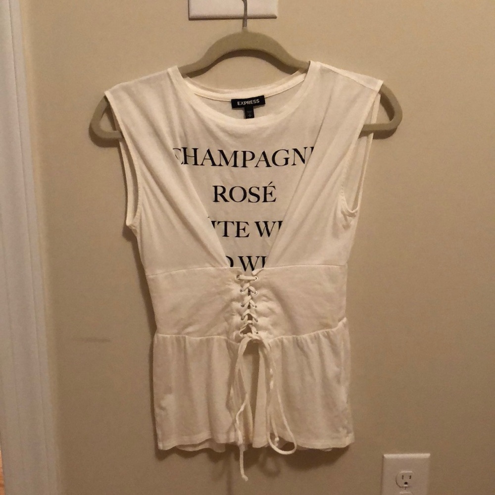Champagne, Rose, White Wine, etc Muscle Top